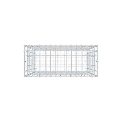 Gabion 100 cm x 70 cm x 30 cm (L x H x P), mailles 5 cm x 10 cm, anneau en C