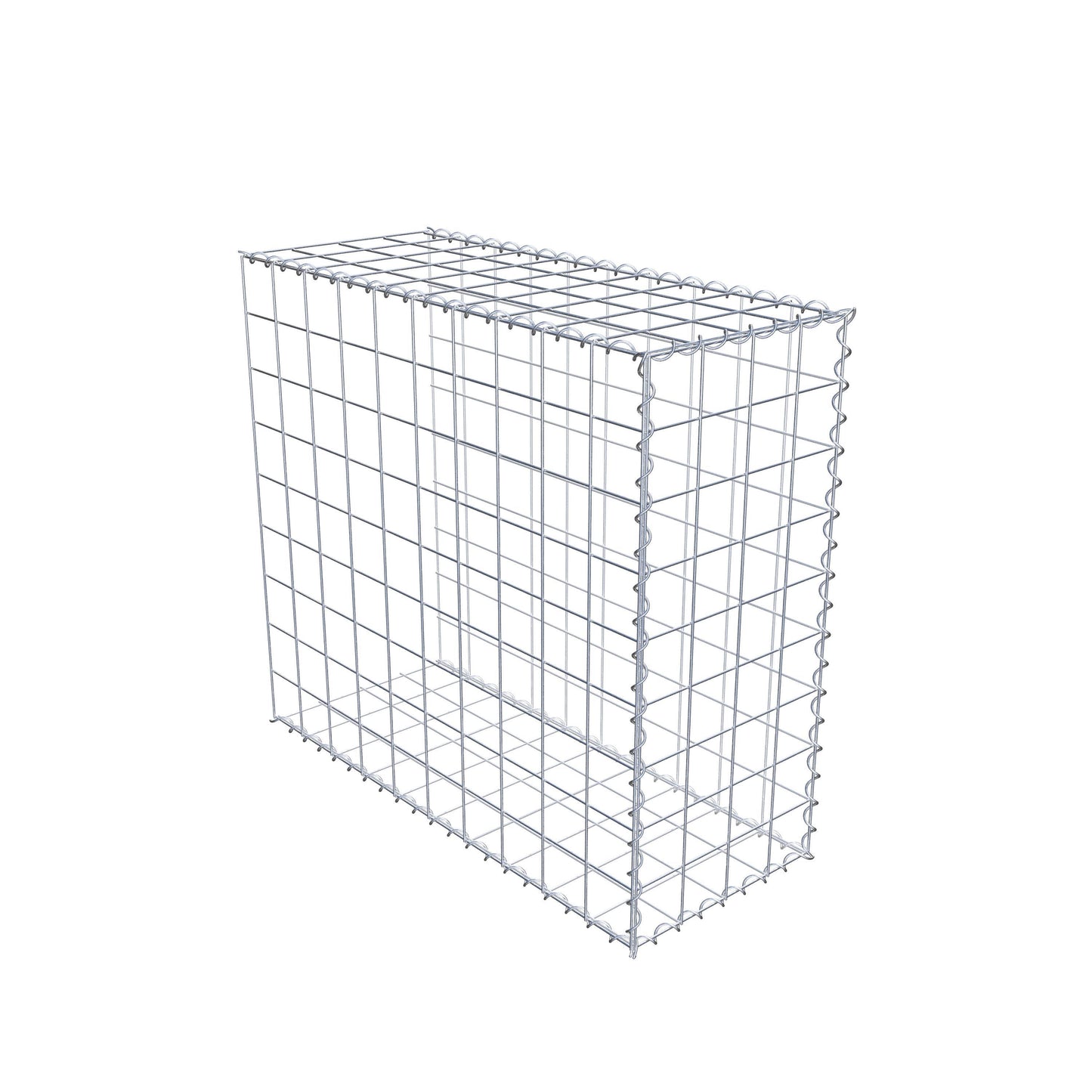 Gabbione aggiuntivo tipo 2 100 cm x 90 cm x 40 cm (L x H x P), maglia 10 cm x 10 cm, spirale