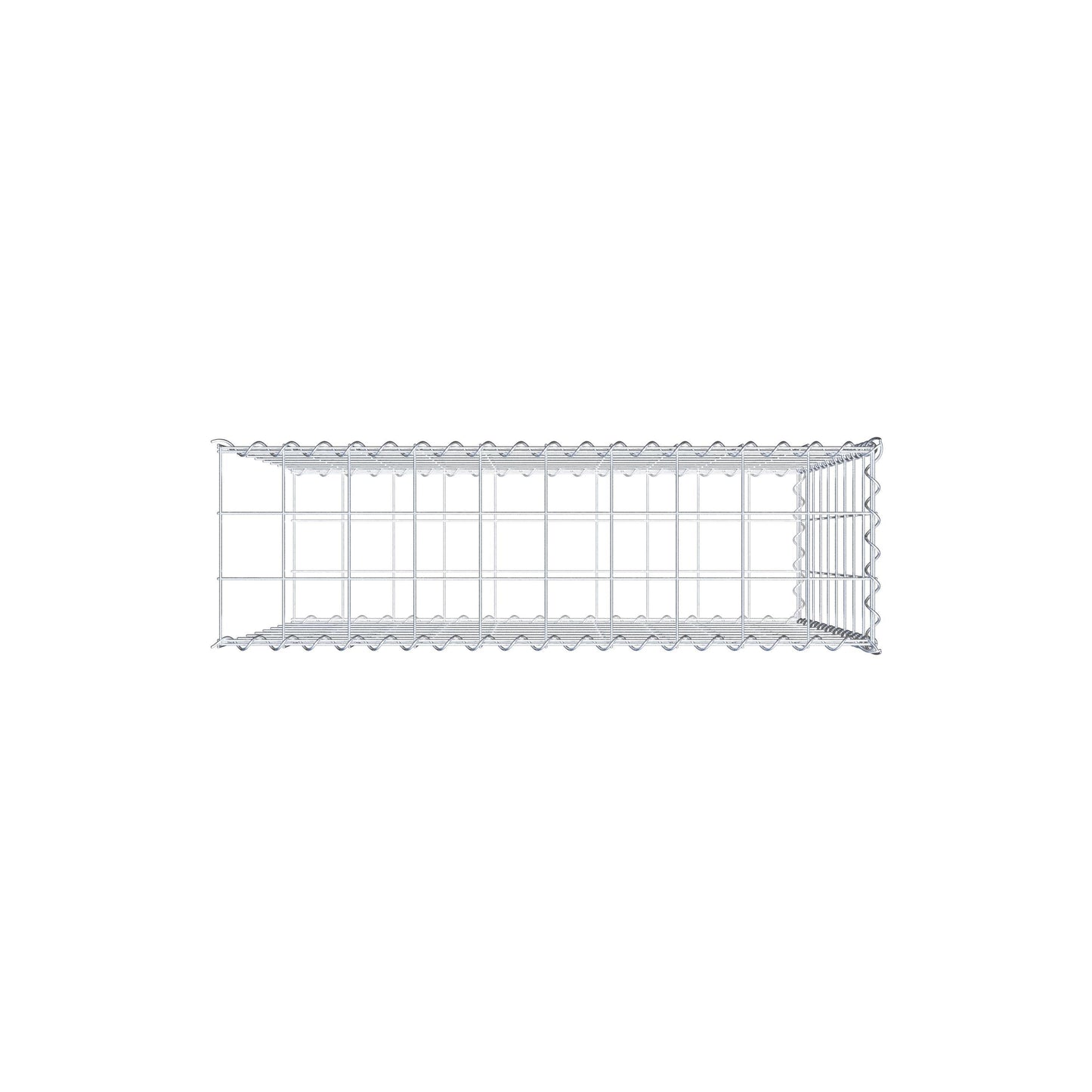 Gabbione aggiuntivo tipo 2 100 cm x 90 cm x 30 cm (L x H x P), maglia 10 cm x 10 cm, spirale