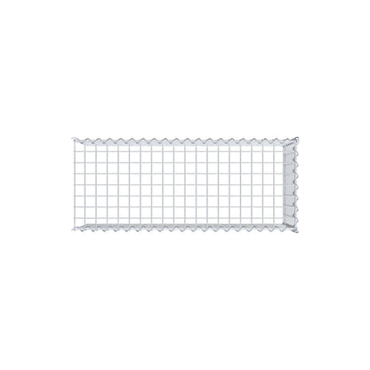 Gabbione aggiuntivo tipo 4 100 cm x 40 cm x 40 cm (L x A x P), dimensione maglia 5 cm x 5 cm, a spirale