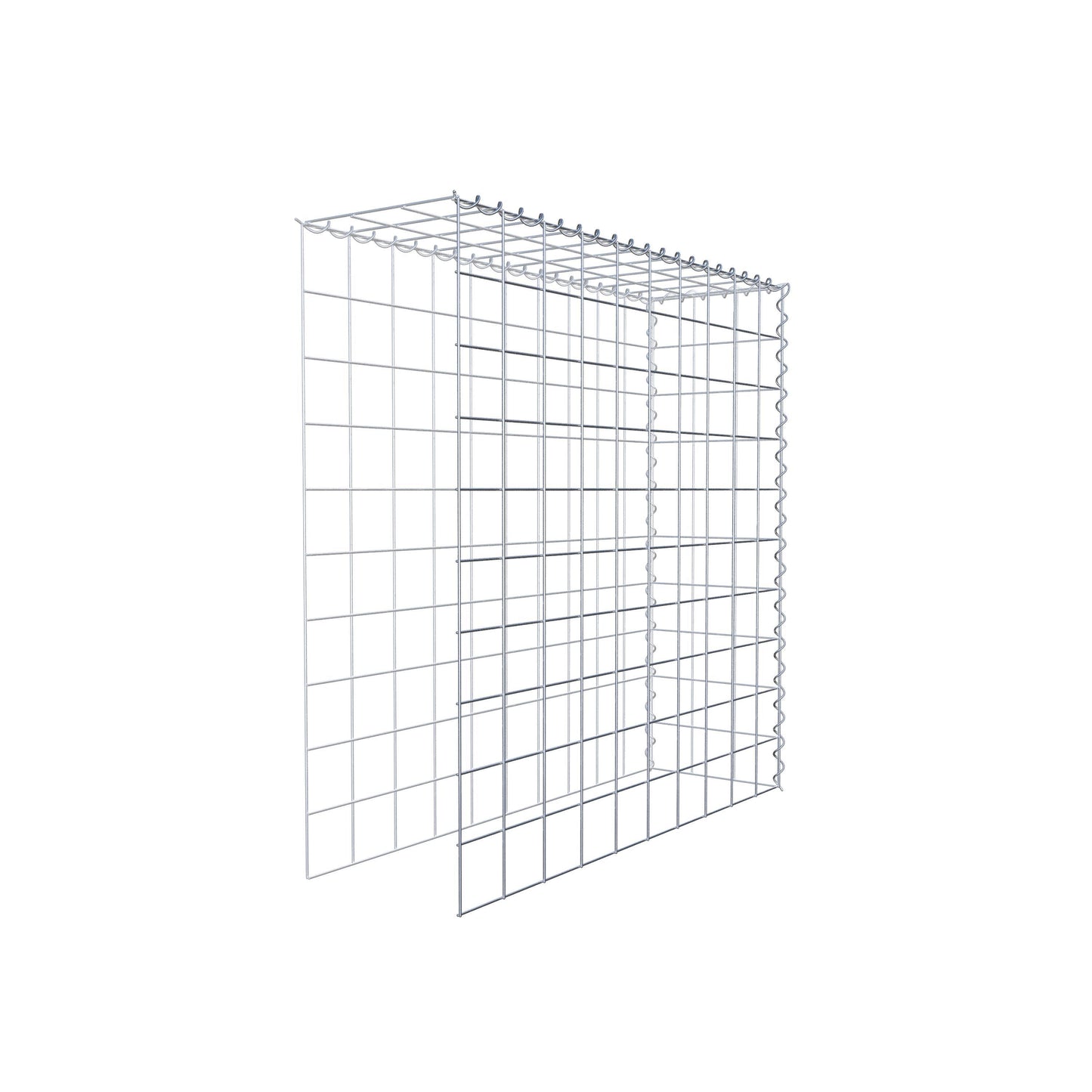 Opvokset gabion type 4 100 cm x 100 cm x 30 cm (L x H x D), maskestørrelse 10 cm x 10 cm, spiral