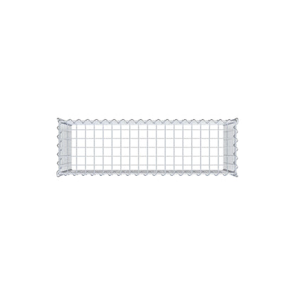 Gabbione aggiuntivo tipo 3 100 cm x 50 cm x 30 cm (L x H x P), dimensione maglia 5 cm x 5 cm, a spirale