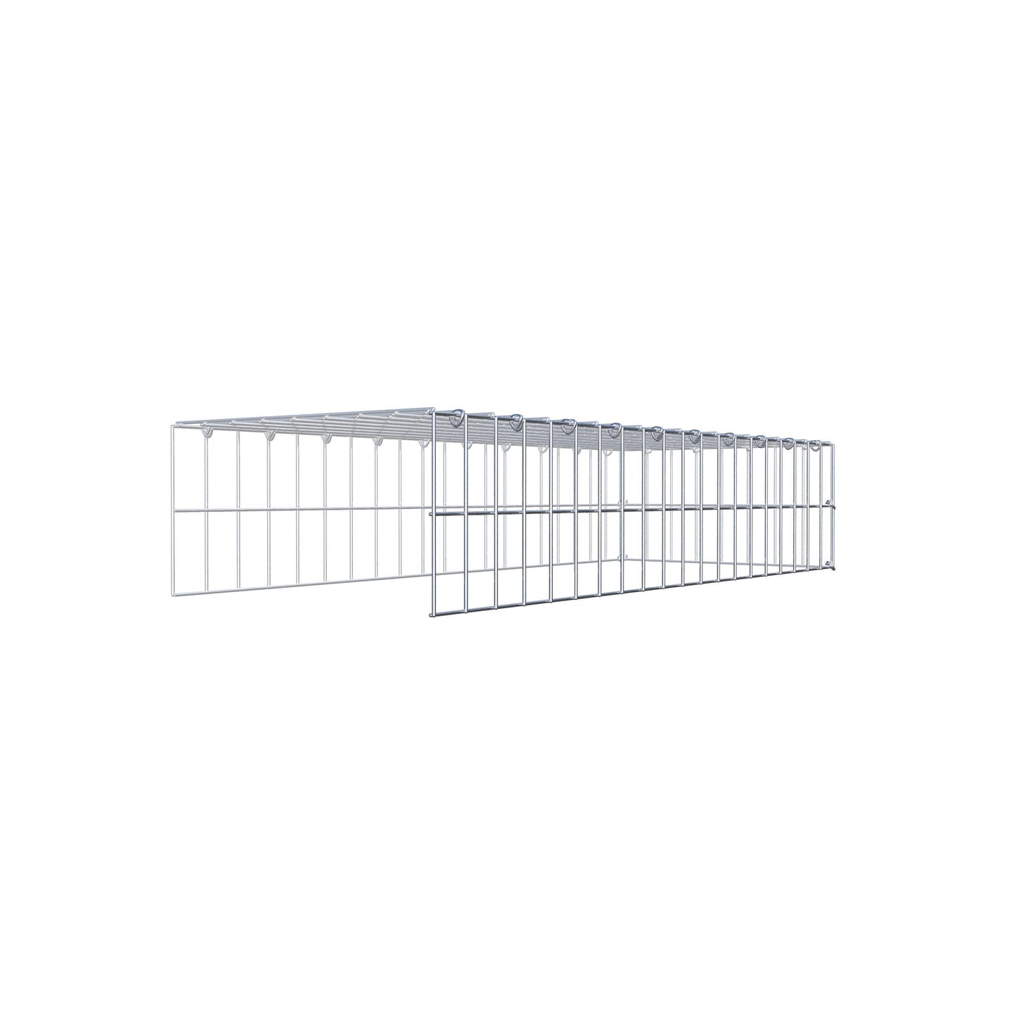 Pile aggiuntivo tipo 4 100 cm x 20 cm x 40 cm (L x H x P), maglia 5 cm x 10 cm, anello a C