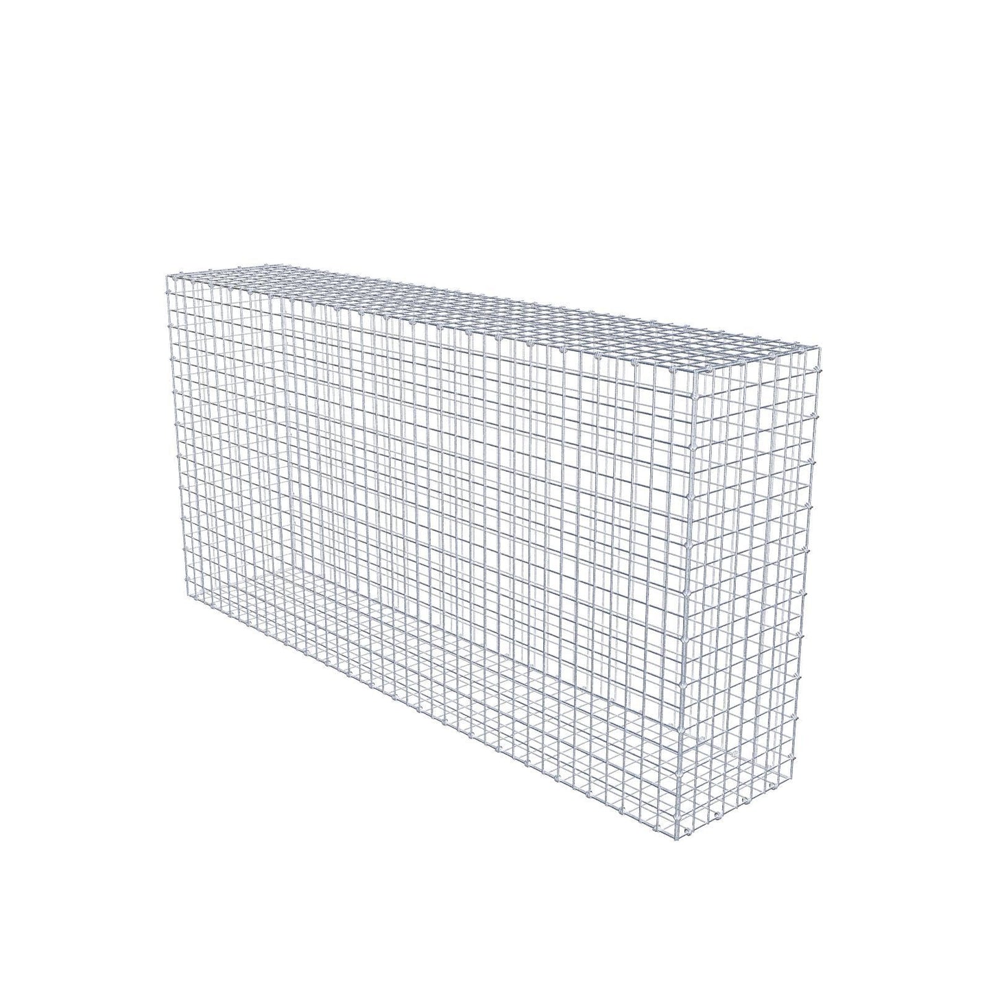 Gabbione 200 cm x 100 cm x 40 cm (L x H x P), maglia 5 x 5 cm, anello a spirale