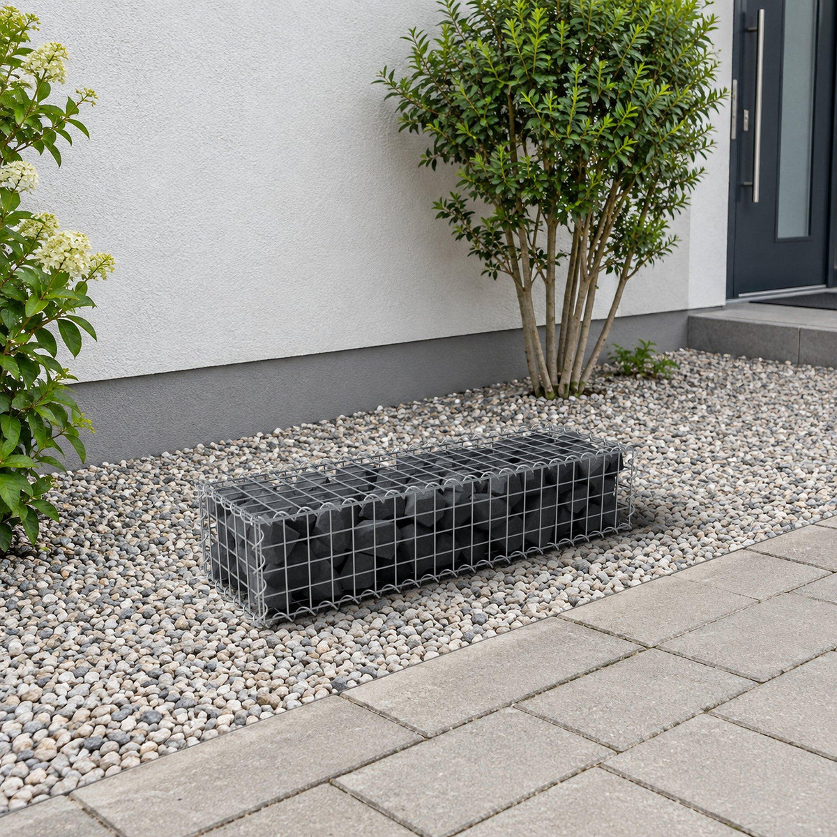 Gabbione 100 cm x 20 cm x 30 cm (L x H x P), maglia 5 cm x 5 cm, spirale