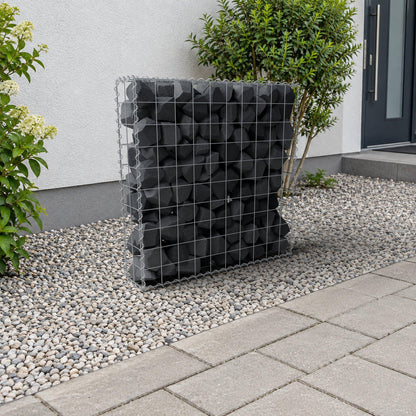 Gabbione 100 cm x 100 cm x 20 cm (L x H x P), maglia 10 cm x 10 cm, spirale