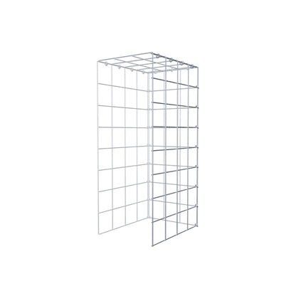 Mounted gabion type 4 80 cm x 40 cm x 30 cm (L x H x D), mesh size 10 cm x 10 cm, C-ring