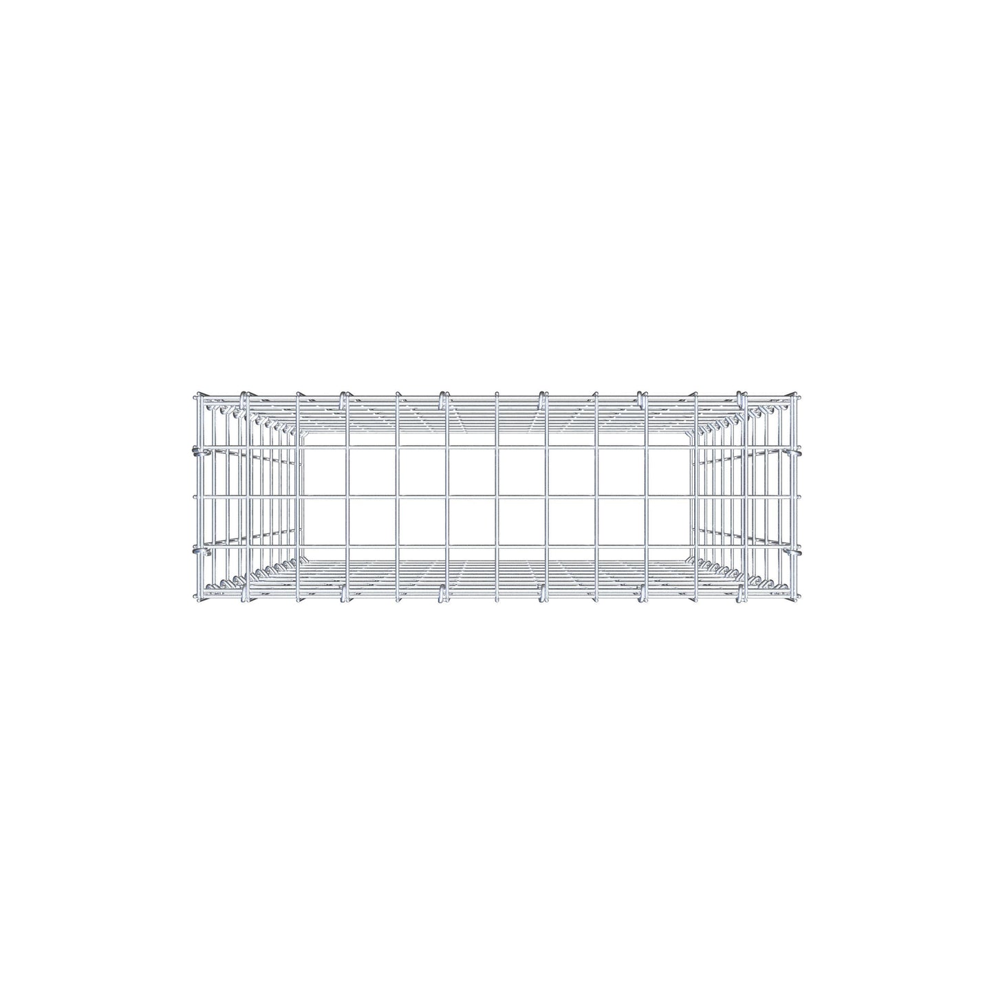 Gabião Tipo 3 100 cm x 60 cm x 20 cm (C x A x P), malhagem 5 cm x 10 cm, anel C