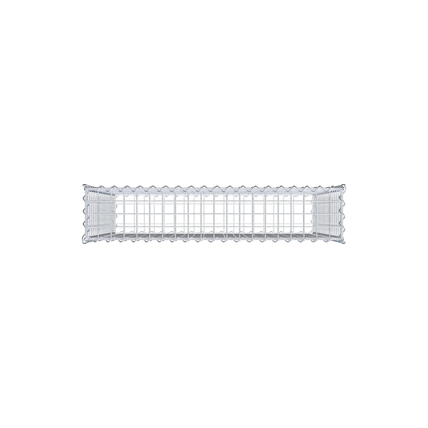 Gabbione 100 cm x 90 cm x 20 cm (L x H x P), maglia 5 cm x 5 cm, spirale