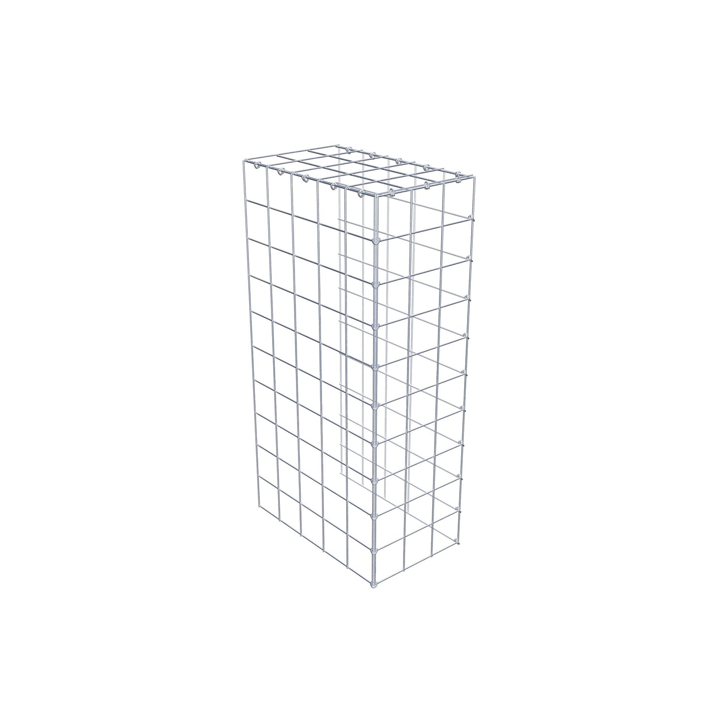 Gabião Tipo 4 100 cm x 50 cm x 30 cm (C x A x P), malhagem 10 cm x 10 cm, anel C