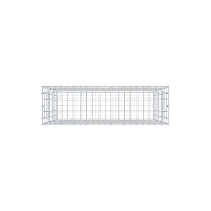 Gabião 100 cm x 100 cm x 30 cm (C x A x P), malhagem 5 cm x 10 cm, anel C
