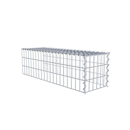 Gabion rapporté type 4 100 cm x 30 cm x 30 cm (L x H x P), mailles 5 cm x 10 cm, spirale