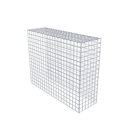 Gabião Tipo 4 100 cm x 80 cm x 30 cm (C x A x P), malhagem 5 cm x 5 cm, anel C
