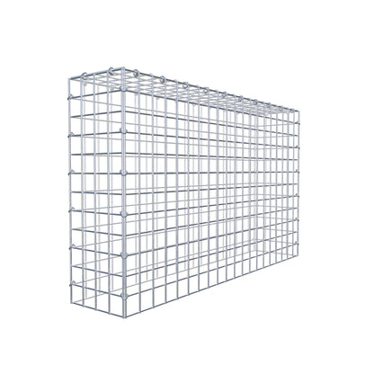 Monteret gabion type 3 100 cm x 60 cm x 20 cm (L x H x D), maskestørrelse 5 cm x 5 cm, C-ring
