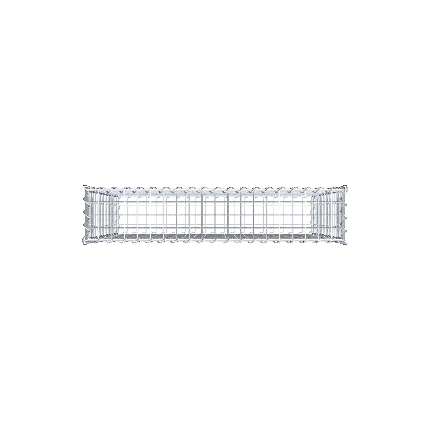 2er Set Gabionen 100 cm x 100 cm x 20 cm (L x H x T), Maschenweite 5 x 5 cm, Spirale