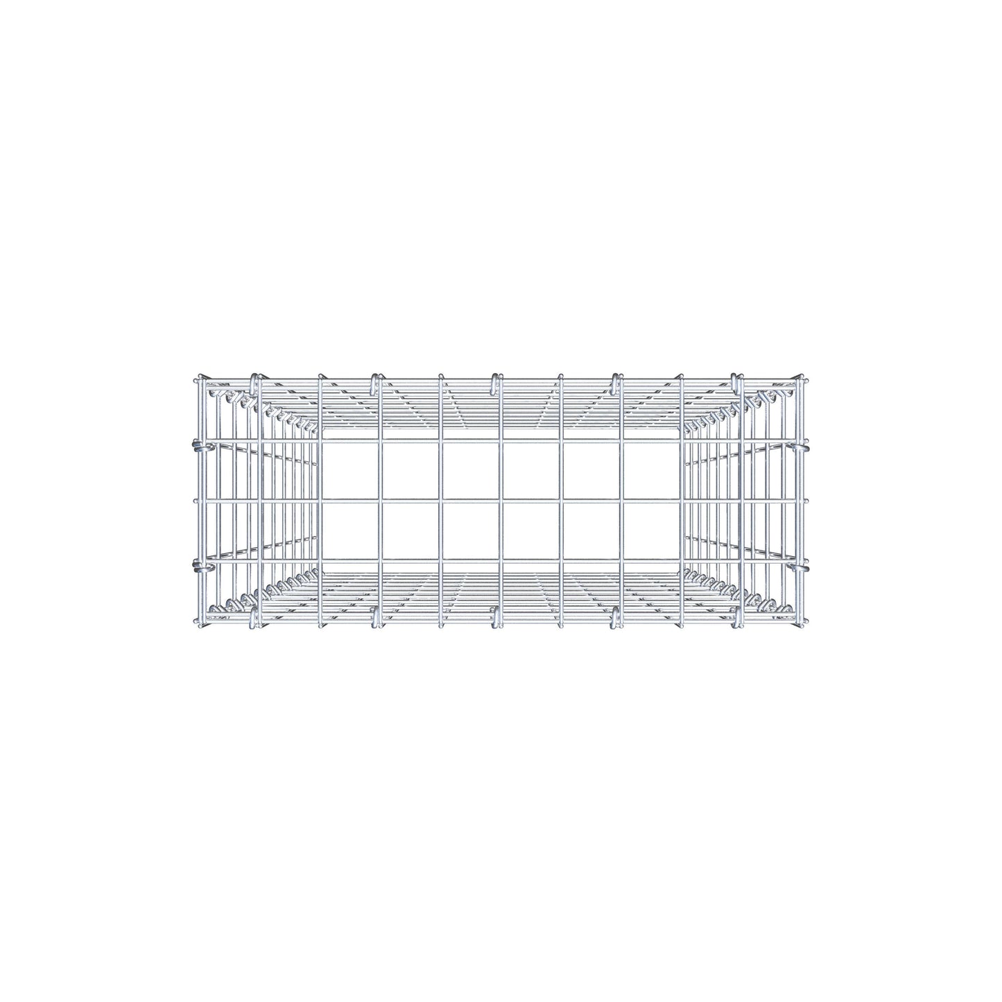 Type 3 oplegkorf 100 cm x 50 cm x 20 cm (L x H x D), maaswijdte 5 cm x 10 cm, C-ring