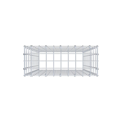 Type 3 oplegkorf 100 cm x 50 cm x 20 cm (L x H x D), maaswijdte 5 cm x 10 cm, C-ring