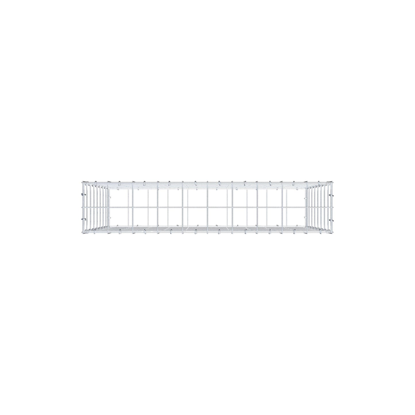 Gabion 100 cm x 80 cm x 20 cm (L x H x D), maskstorlek 10 cm x 10 cm, C-ring