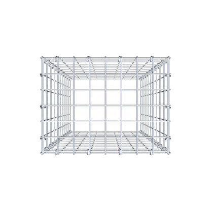 Monteret gabion type 3 100 cm x 40 cm x 30 cm (L x H x D), maskestørrelse 5 cm x 10 cm, C-ring