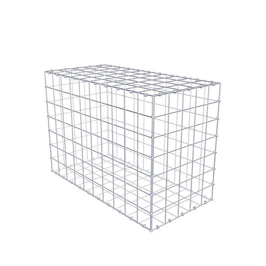 Gabion 100 cm x 70 cm x 50 cm (L x H x D), maskstorlek 10 x 10 cm, spiralring
