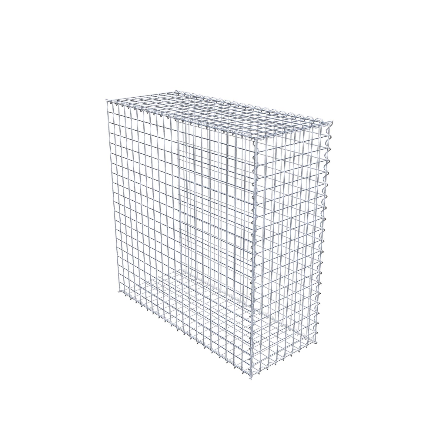 Gabião Tipo 2 100 cm x 100 cm x 40 cm (C x A x P), malhagem 5 cm x 5 cm, espiral