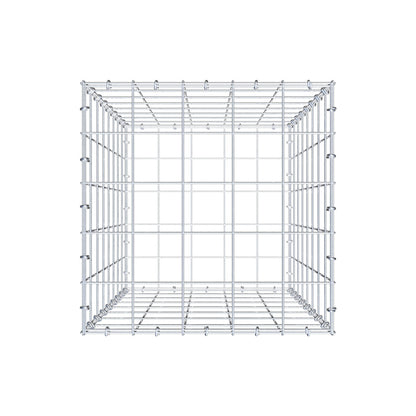 Gabion 80 cm x 50 cm x 50 cm (L x H x P), mailles 10 cm x 10 cm, anneau en C
