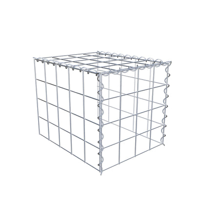 Gabbione aggiuntivo tipo 4 50 cm x 40 cm x 40 cm (L x H x P), dimensione maglia 10 cm x 10 cm, a spirale