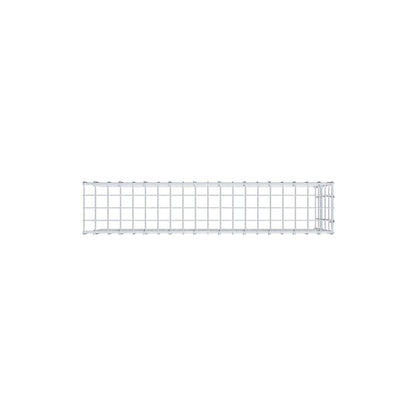 Type 4 oplegkorf 100 cm x 50 cm x 20 cm (L x H x D), maaswijdte 5 cm x 10 cm, C-ring