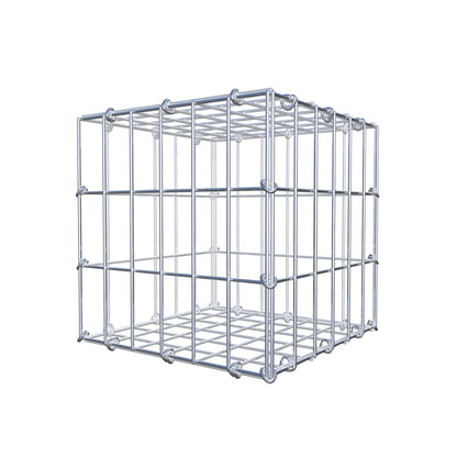 Gabbione 30 cm x 30 cm x 30 cm (L x H x P), maglia 5 cm x 10 cm, anello a C
