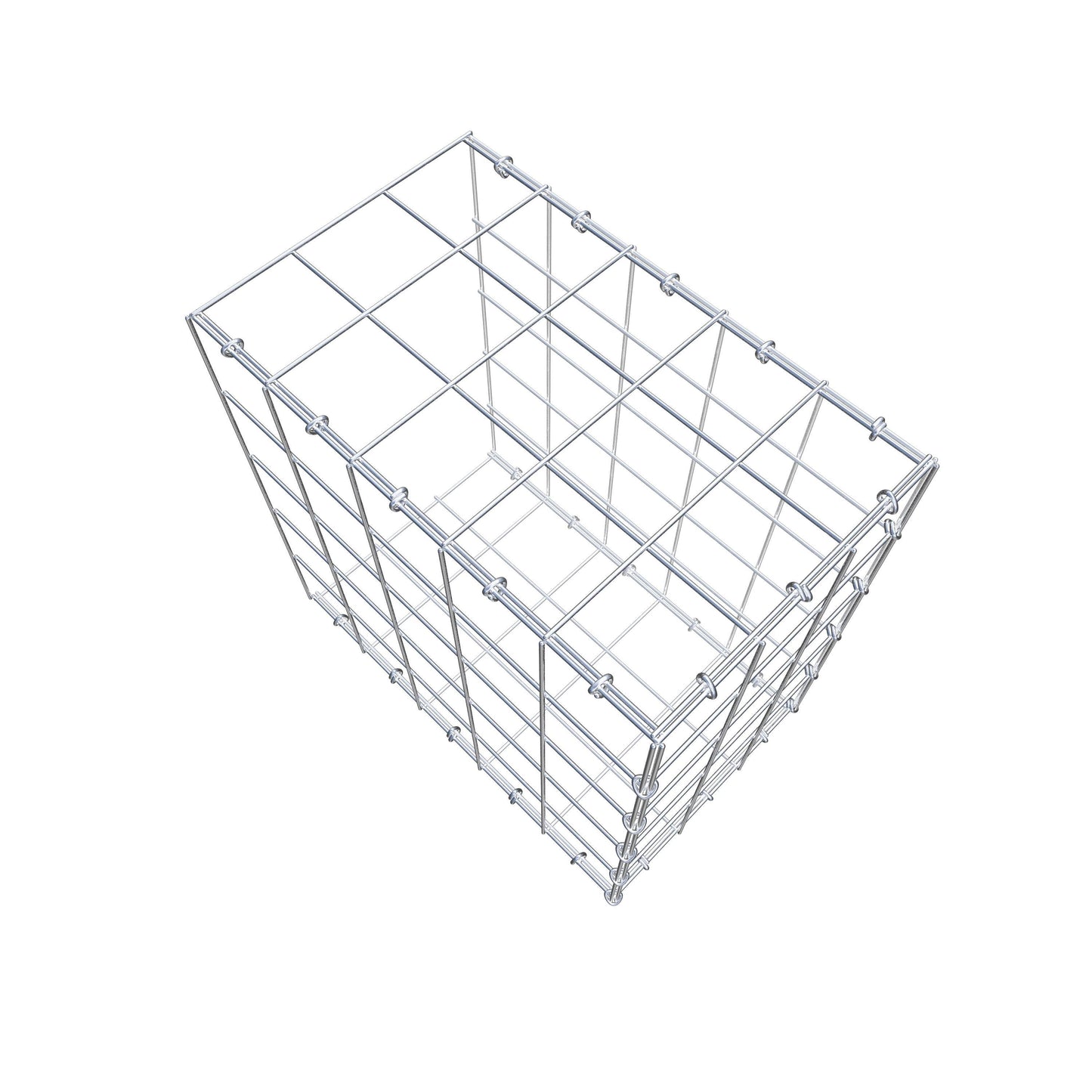 Gabbione aggiuntivo di tipo 2 50 cm x 50 cm x 30 cm (L x H x P), maglia 10 cm x 10 cm, anello a C