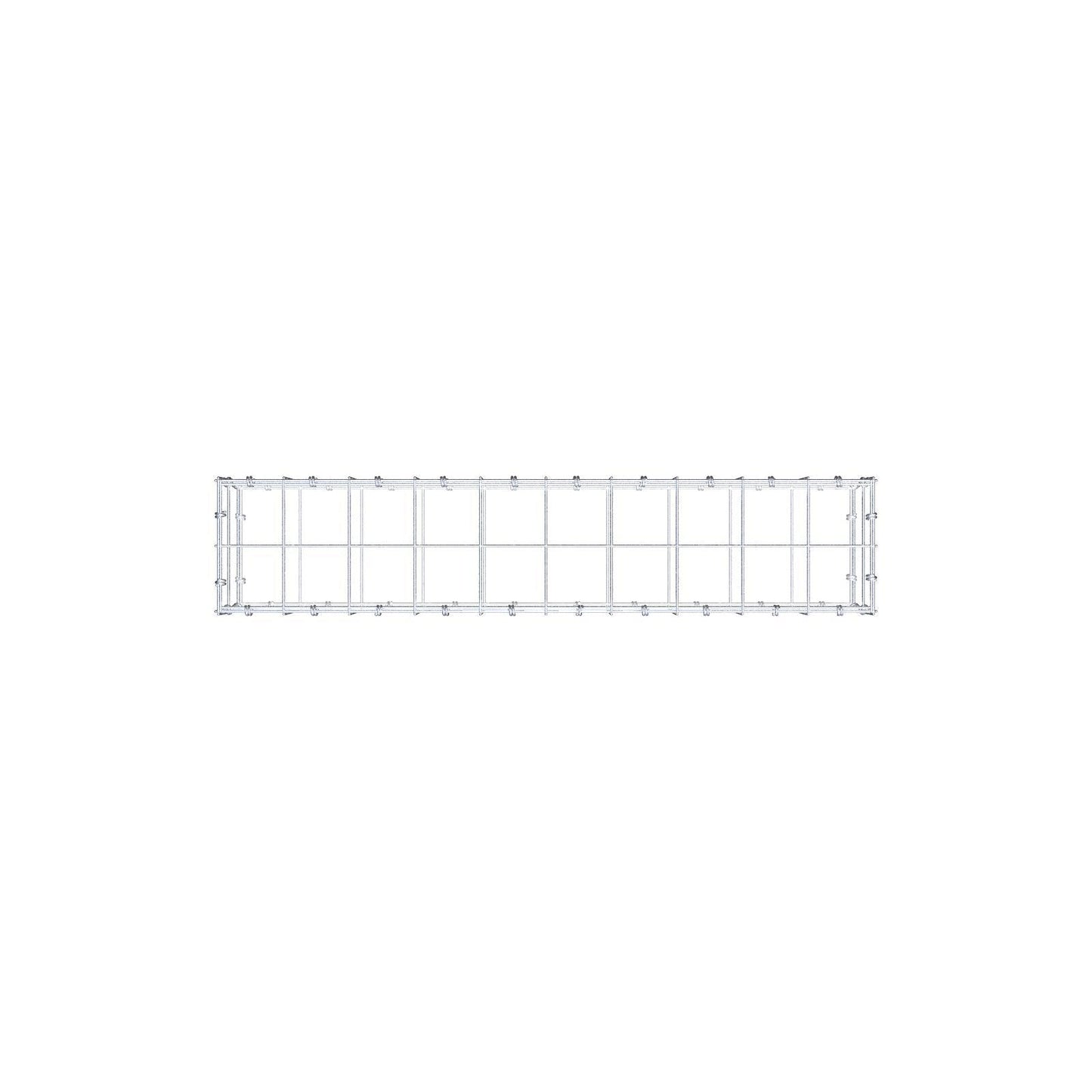 Gabião 100 cm x 20 cm x 20 cm (C x A x P), malhagem 10 x 10 cm, anel espiral