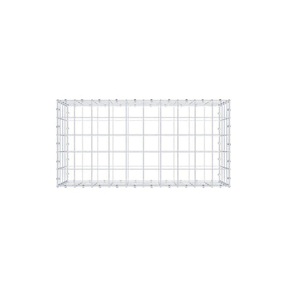 Gabbione 100 cm x 40 cm x 50 cm (L x H x P), maglia 10 x 10 cm, anello a spirale