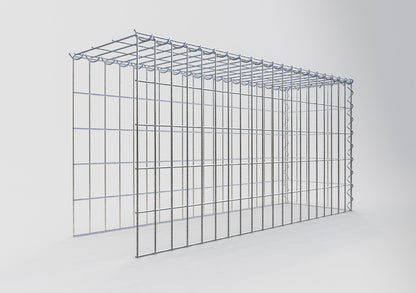 Gabion rapporté type 4 100 cm x 50 cm x 30 cm (L x H x P), mailles 5 cm x 10 cm, spirale