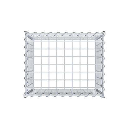 Gabbione aggiuntivo tipo 3 50 cm x 40 cm x 40 cm (L x H x P), dimensione maglia 5 cm x 5 cm, a spirale