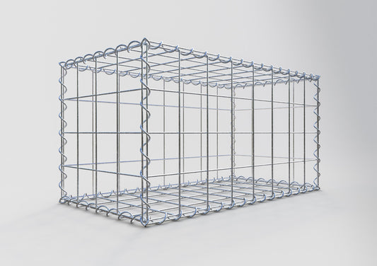 Gabião 80 cm x 40 cm x 40 cm (C x A x P), malhagem 10 cm x 10 cm, espiral