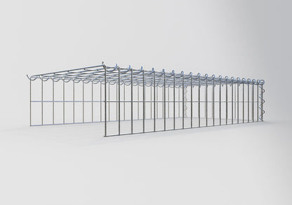 Gabião Tipo 4 100 cm x 20 cm x 50 cm (C x A x P), malhagem 5 cm x 10 cm, espiral