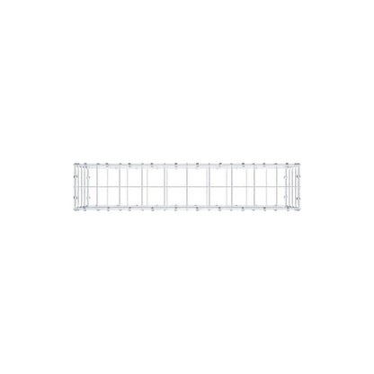 Gabion 100 cm x 40 cm x 20 cm (L x H x D), maskestørrelse 10 x 10 cm, spiralring