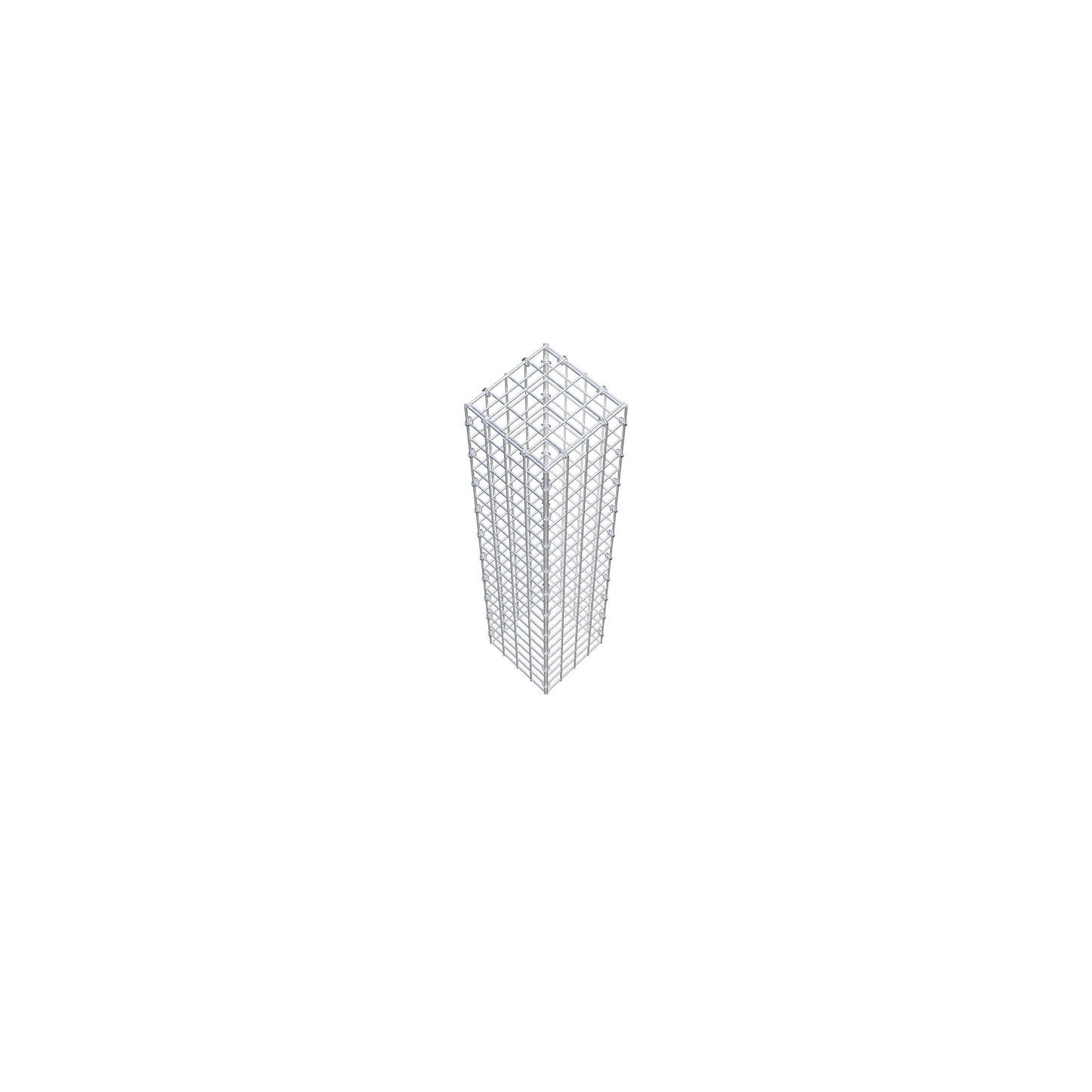 Gavión adicional tipo 3 100 cm x 20 cm x 20 cm (L x A x P), malla 5 cm x 5 cm, anillo en C