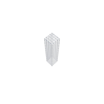 Gavión adicional tipo 3 100 cm x 20 cm x 20 cm (L x A x P), malla 5 cm x 5 cm, anillo en C