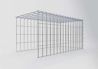 Gabion rapporté type 4 80 cm x 40 cm x 40 cm (L x H x P), mailles 5 cm x 10 cm, spirale