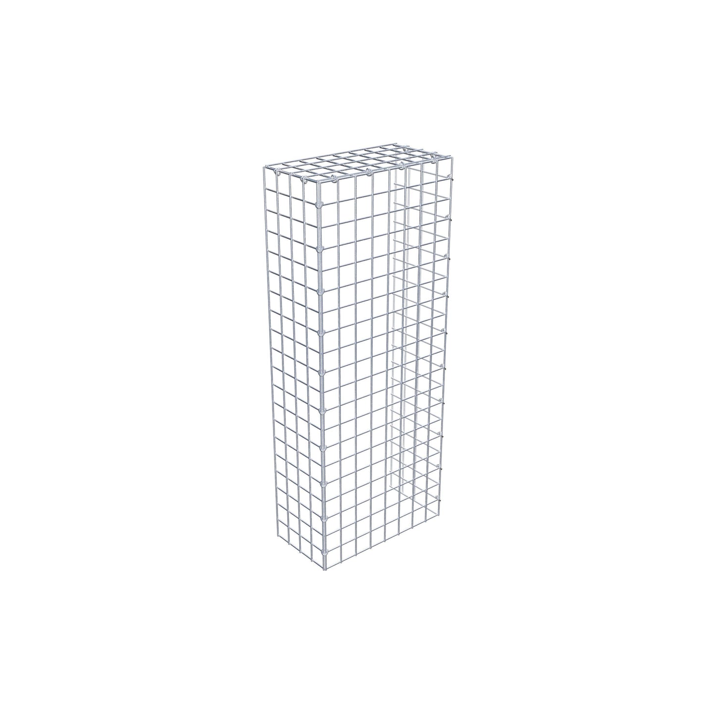 Gabião Tipo 4 100 cm x 20 cm x 40 cm (C x A x P), malhagem 5 cm x 5 cm, anel C