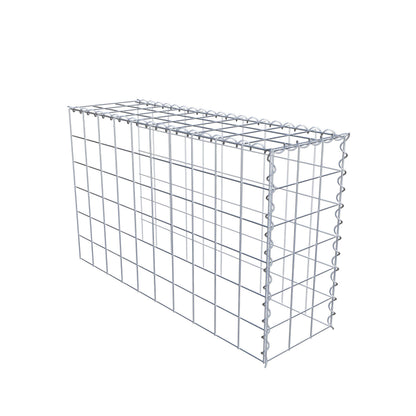 Gabbione aggiuntivo tipo 4 100 cm x 60 cm x 30 cm (L x H x P), maglia 10 cm x 10 cm, spirale