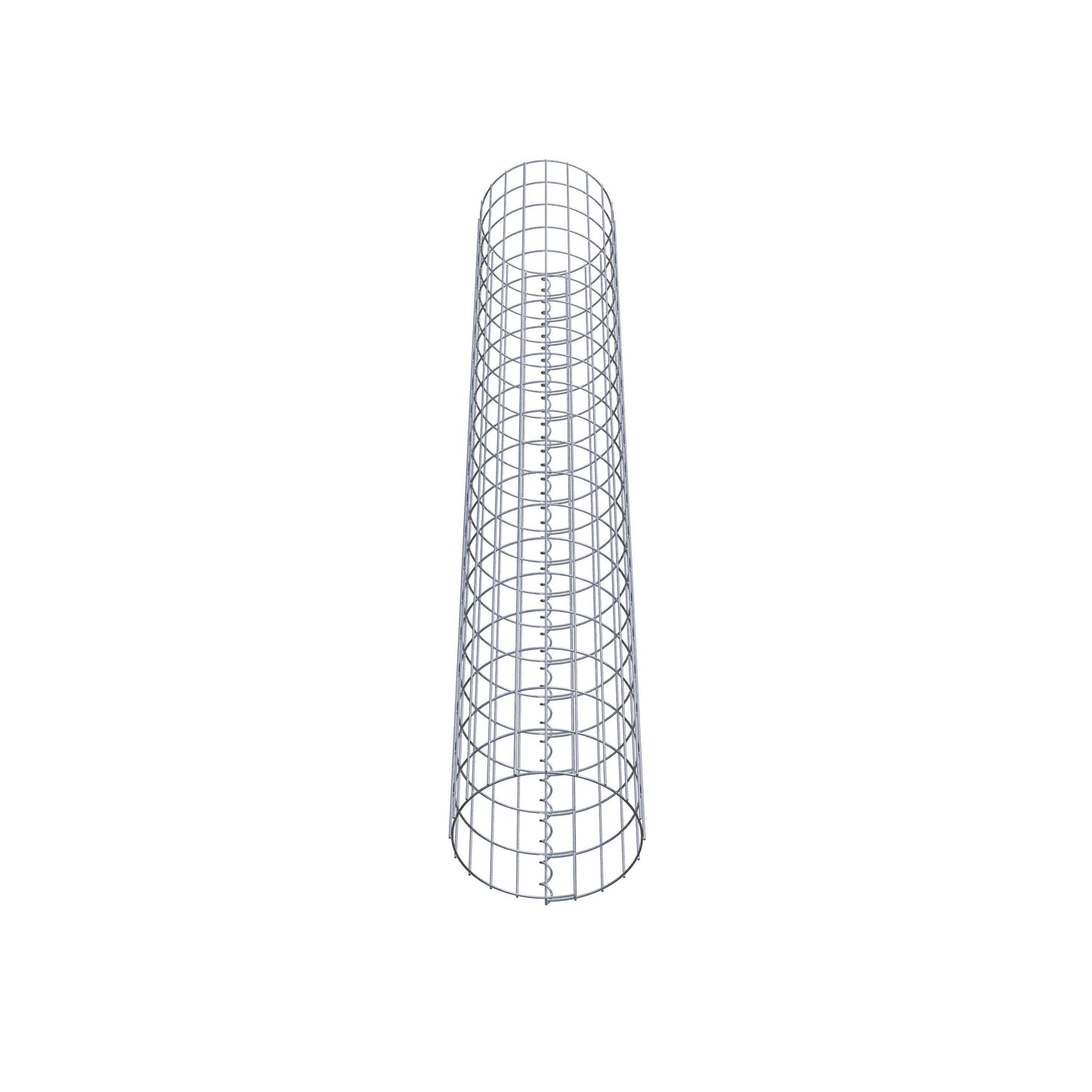 Columna de gaviones redonda 32 cm de diámetro, 200 cm de altura, malla 5 cm x 10 cm