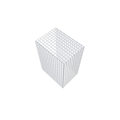 Mounted gabion type 4 100 cm x 70 cm x 50 cm (L x H x D), mesh size 5 cm x 5 cm, C-ring