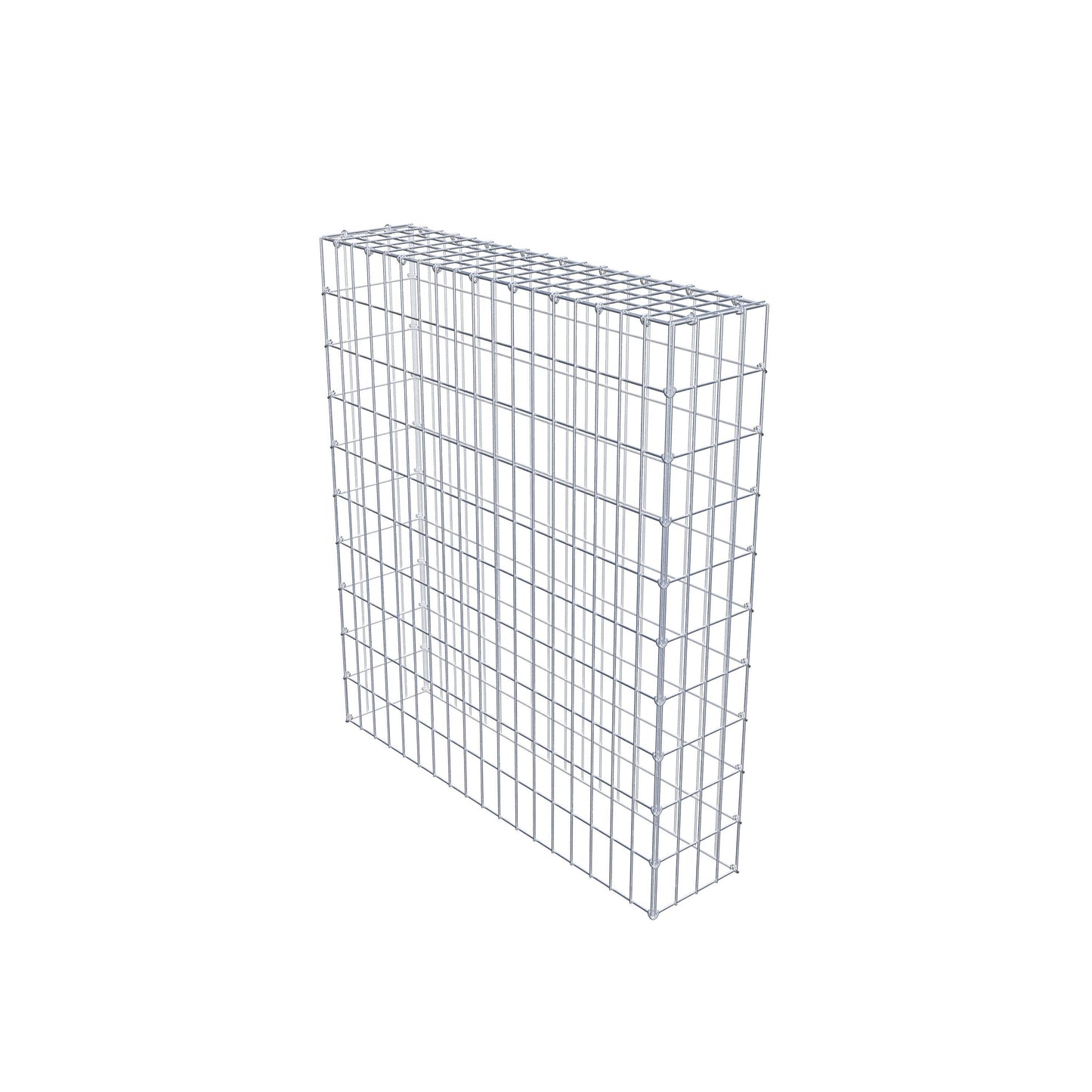 Gabião Tipo 3 100 cm x 90 cm x 20 cm (C x A x P), malhagem 5 cm x 10 cm, anel C