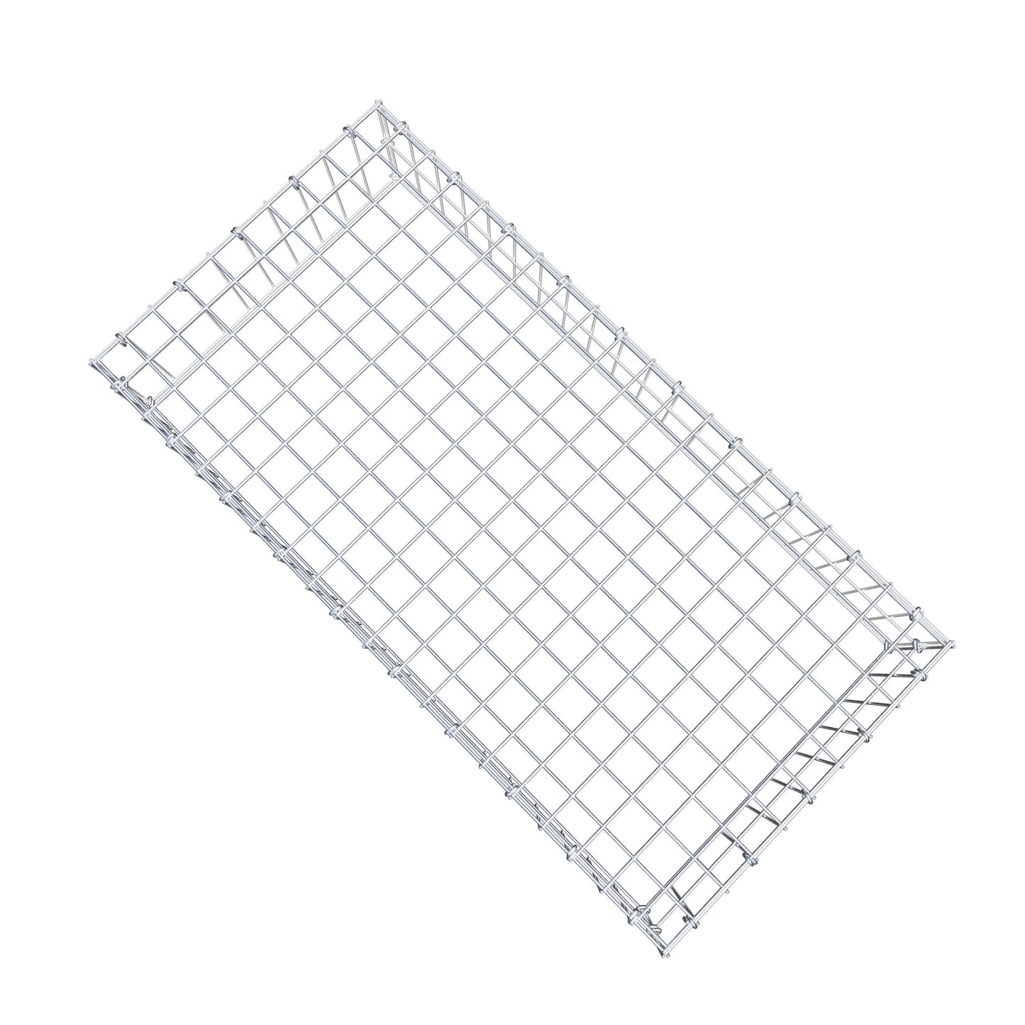 Gabbione aggiuntivo di tipo 3 100 cm x 20 cm x 50 cm (L x H x P), maglia 5 cm x 10 cm, anello a C
