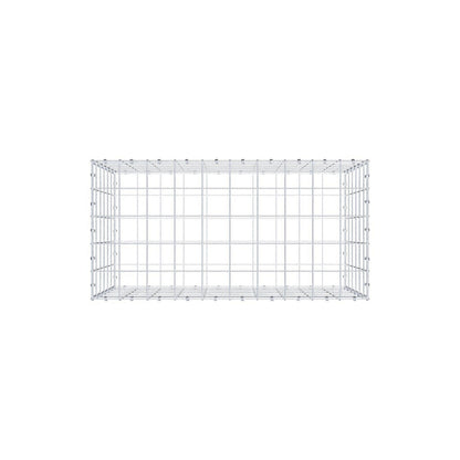 Gabion 100 cm x 60 cm x 50 cm (L x H x D), maskestørrelse 10 x 10 cm, spiralring