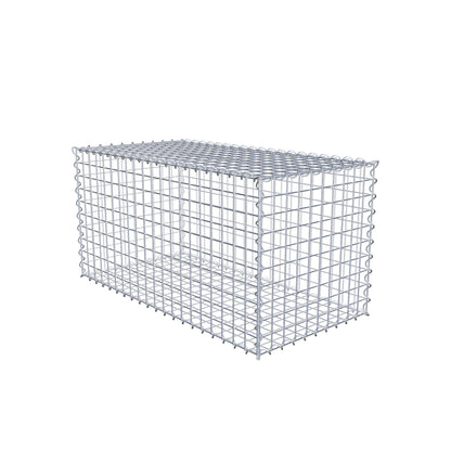 Set di 2 gabbioni 100 cm x 50 cm x 50 cm (L x H x P), maglia 5 x 5 cm, a spirale