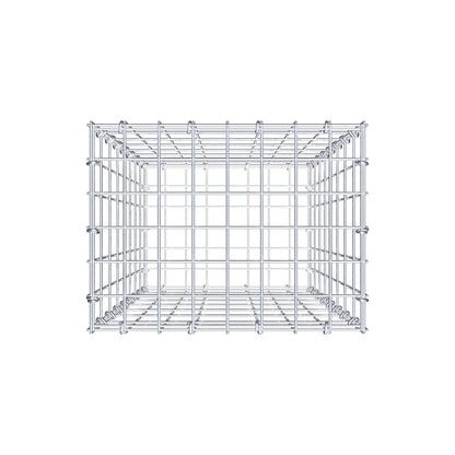 Gabion 80 cm x 40 cm x 30 cm (L x H x P), mailles 5 cm x 10 cm, anneau en C