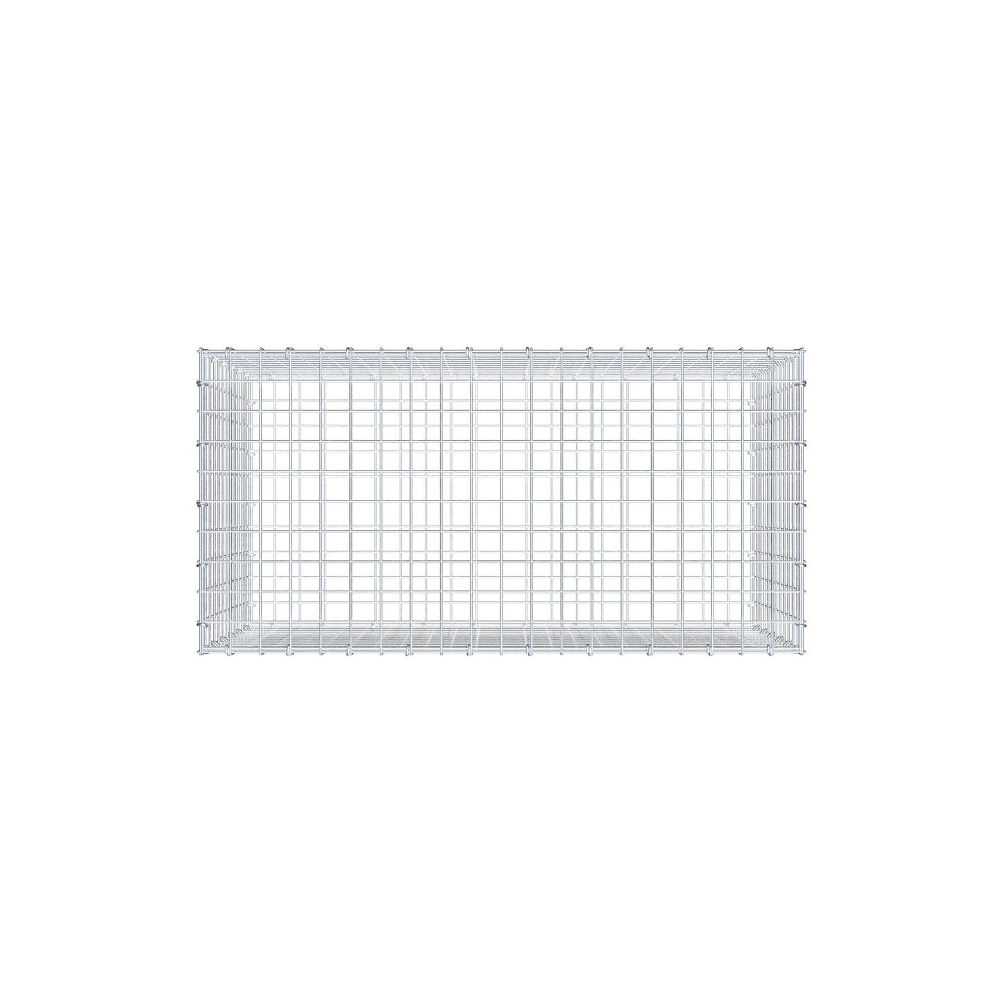 Gabion 100 cm x 60 cm x 50 cm (L x H x D), maskestørrelse 5 cm x 5 cm, C-ring